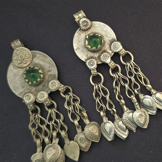 Special Vintage Kuchi Coin Pendants: Afghan Tribal Amulets, Set of 2 - Etsy UK