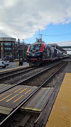 P030 speeds through Gaithersburg, MD. #amtrak