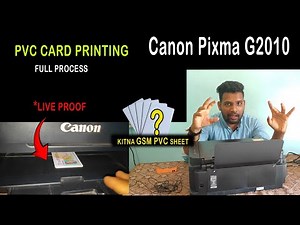 PVC ID Card Printing at Home using Canon G2010 | Step-by-Step Guide by Rajkiran Singh