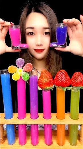 Ultimate Jelly ASMR Mukbang 🍭 | Satisfying Emoji Eating Cartoon Animation #shorts