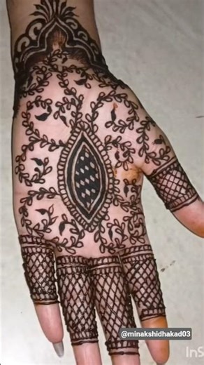 new mehndi design 💕 simple mehndi design 💕