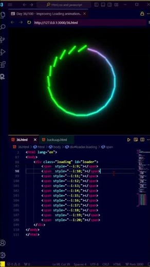 Let's Create a Animation using CSS #shorts#css | #shorts #html #css #javascript