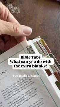 Bible Tabs & Ways to use the extra tabs #biblejournaling #biblestudy #christian #journalingbible