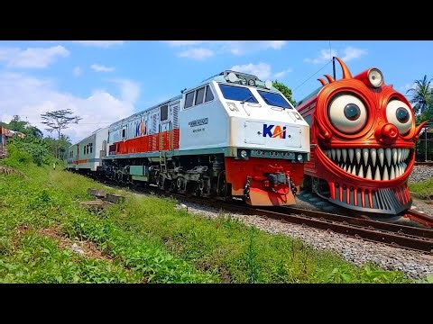 Games Tebak Gambar Kereta Api Panjang, Train Eater, Bus Eater, Robot Lokomotif, Vintage Train, Truck