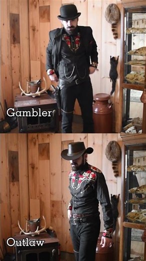 Outlaw vs Gambler Outfits #fashion #cowboys #westernstyle