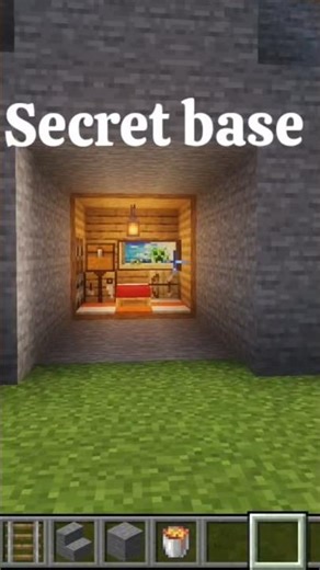 How to make secret base in minecraft. #minecraft#minecrafttutorials#minecraftshorts