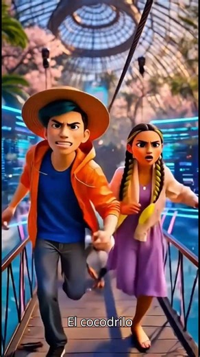 🐊 Monkey & Crocodile in Spanish for Beginners - Cyber-Jungle Escape