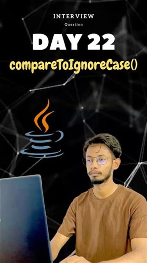 How To Use compareToIgnoreCase() Method in Java | Java String Methods for Beginners #shorts #coding