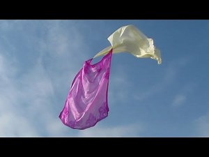 A duet of silk flying in spring's gentle breeze