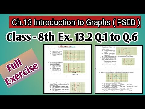 Q.1 to Q.6 | Class 8th | Ex. 13.2 | Ch-13 | Introduction to Graphs | Math | PSEB | Full Exercise |