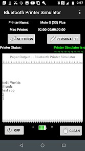 Bluetooth Printer Simulator