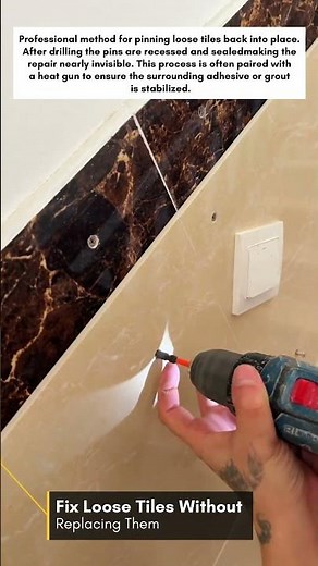 Fix Loose Tiles Without Replacing Them