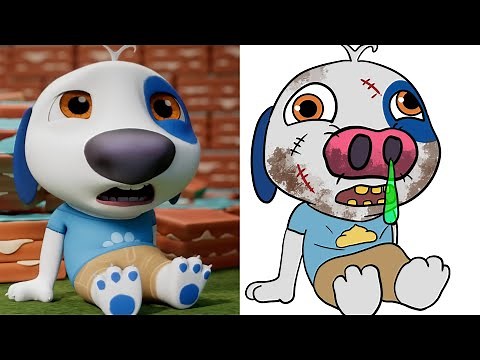 The Giant Gingerbread House 🍪✨ Talking Tom | funny drawing meme
