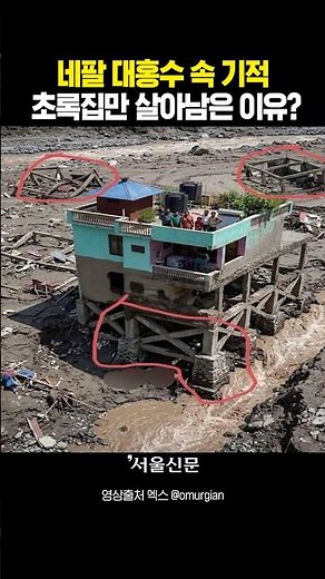 The 'Green House' miracle amidst the devastating Nepal floods#shorts