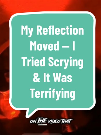 My Reflection Moved — I Tried Scrying & It Was Terrifying I wasn’t imagining it… my reflection moved before I did. During our investigation, I attempted scrying — an ancient divination practice meant to reveal insight through reflective surfaces. What I didn’t expect… was for the reflection to change independently. No tricks. No filters. Just a moment where instinct took over and every part of me said: stop. Some practices open doors. Others remind you why boundaries exist in the first place. 🎧