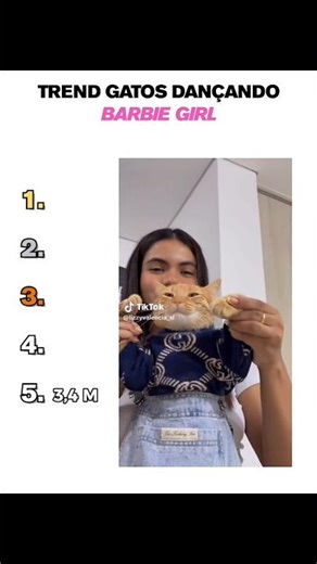 Trend Gatos Dançando Barbie Girl #gatos #trend #barbiegirl #dança