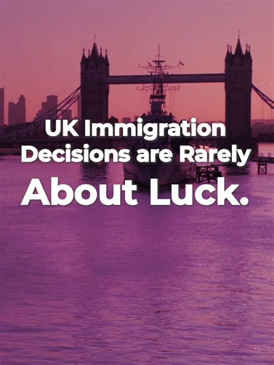 𝗨𝗞 𝗶𝗺𝗺𝗶𝗴𝗿𝗮𝘁𝗶𝗼𝗻 𝗱𝗲𝗰𝗶𝘀𝗶𝗼𝗻𝘀 𝗮𝗿𝗲 𝗻𝗼𝘁 𝗮𝗯𝗼𝘂𝘁 𝗹𝘂𝗰𝗸 - 𝘁𝗵𝗲𝘆 𝗮𝗿𝗲 𝗮𝗯𝗼𝘂𝘁 𝗽𝗿𝗼𝗽𝗲𝗿 𝗽𝗿𝗲𝗽𝗮𝗿𝗮𝘁𝗶𝗼𝗻. UK immigration decisions are NOT about luck They’re about proper preparation. The difference between visa approval vs refusal is clear to experienced solicitors. Some cases need simple guidance, others need strong legal support but knowing what to do BEFORE you apply changes everything. Call 0203 384 4389 Link in Bio . . . #UKImmigration #UKVisa #Visa