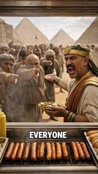 What If You Took a Hot Dog Truck to Ancient Egypt?#foryou #usa_youtube #usa#skeleton #hotdog #shorts