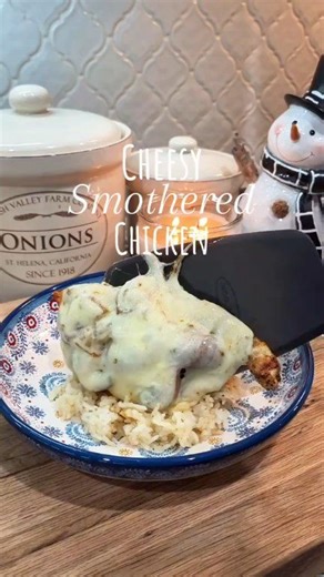 Cheesy Smothered Chicken with Garlic Butter Rice Ingredients For the Chicken: • 2 large chicken breasts, sliced into 6 thin cutlets • 2 Tbsp avocado oil (plus extra for cooking) • 1-2 Tbsp Bailey's Kitchen Low-Sodium All-Purpose Seasoning • ½ onion, diced • 4-8 oz mushrooms, sliced • 12 slices pepper jack or provolone cheese For the Garlic Butter Rice: • 2 Tbsp butter • ½ onion, diced small • 1 tsp Bailey's Kitchen All-Purpose Seasoning • 2 cups Jasmine rice • 1 Tbsp chicken bouillon • 5 cloves 