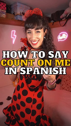 How to say “Count on me” in Spanish. The Spanish lesson for you today! 💃 #learnontiktok #learnspanish #spanishlesson #spanishteacher #spanishonline