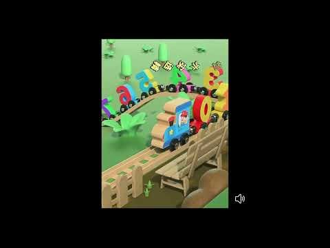 Wooden Magnetic Number Train Set - Educational Math & Learning Toy