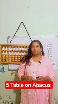 Magic of 5 Table Using Abacus | Fast Calculation Trick #shortsfeed #education #shortsviral