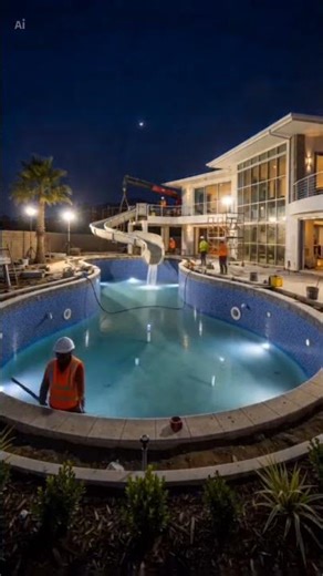 🔥 Luxury Swimming Pool Transformation 🏊‍♂️ | Dream Backyard Design 4K ✨#LuxuryPool#SwimmingPool