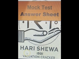 Mock Test 4 Answer Sheet