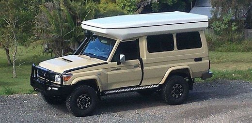 Bonetti Cruisinator Troop Carrier based pop-top camper