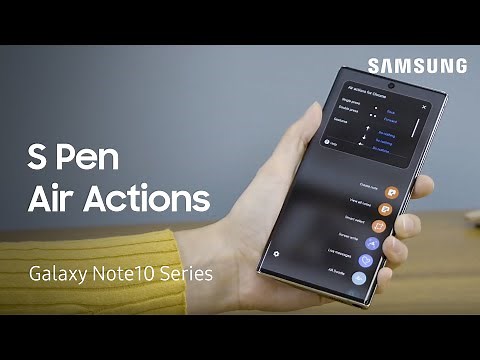 Using Air actions and gestures on the Note10 | Samsung US