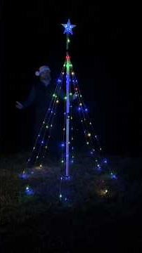Solar Powered Outdoor Christmas Lights. #christmaslights #christmasdecorations