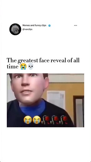 MEMES on Instagram: "Follow @ivorclips for more🔥 😭 The biggest catfish of the century. This viral clip is a perfect example of classic bait-and-switch comedy. It starts with a highly filtered, polished 3D animated character—often styled like a Disney-Pixar avatar—delivering a smooth, flirty, or playful moment. In this version, the character leans closer to the camera to “help” the viewer with something in their eye, creating a fake sense of closeness. The punchline hits when the filter suddenl