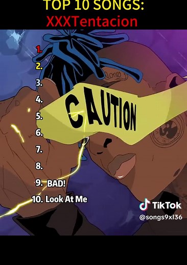 TOP 10 Greatest XXXTENTACTİON Songs 🌹 #xxxtentacion #lookatme #song #top10 #rapper #album #review #ranking #rating #rap #hiphop #rnb #shorts #fyp