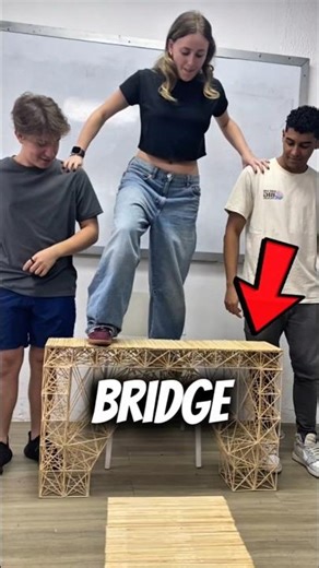 Students Test Bridges… No One Expected the Last One 😱🌉