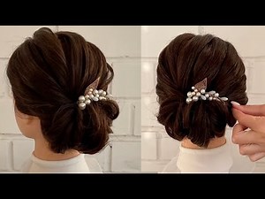 ✅ Easy Short Hair Hairstyle Tutorial | Step-by-Step for Elegant Look