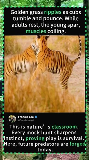 🐅 Tiger Cubs Play Fighting: When Play Becomes Survival Training | Wild IndiaTigerCubs #BengalTiger