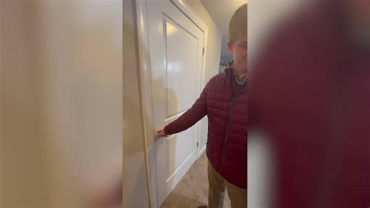 Dog loves hiding in closet to jump out on owner like they've just come home | Happily TV