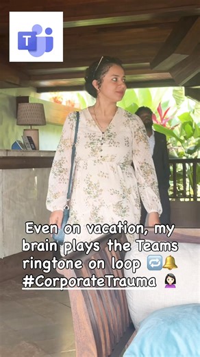 Physically on vacation 🌴 Mentally still in that 10 a.m. Teams call 🧠💻