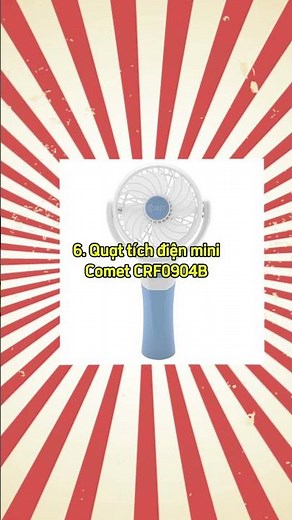 Top 10 quạt mini tích điện được mua nhiều nhất #2026