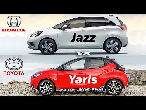 2020 Honda Jazz vs Toyota Yaris, Yaris vs Jazz - visual compare