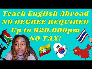 Countries that hire South Africans to teach abroad with no degree