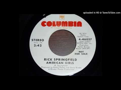 Rick Springfield - American Girls 45 rpm