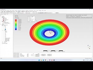PrePoMax (CalculiX FEA) - Tutorial 55 - Annular plate under parabolic load