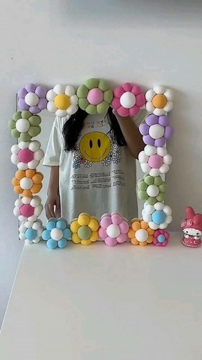 Espejo flores de fomi moldeable | Denisse Guzman