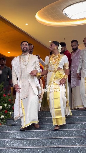 3M views · 16K reactions | നടി കാർത്തികയും ഭർത്താവും ❤️ #actress #wedding | Global Malayalam | Facebook