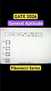 GATE 2026 | General Aptitude visual reasoning | Fibonacci series solved by HV Sir