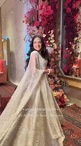 266K views · 1.2K reactions | Sister of the bride, Anjali merchant for Ambani reception Wearing - @kreshabajajofficial Make up - @meerasakhrani Hair - @hairbydablu Shot - @rishithakurr_ | WeddingBazaar | Facebook