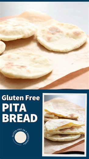 Homemade Gluten Free Pita Bread that's ready in just 30 minutes? ✅ No yeast required? ✅ Comment "YUM" and I'll DM you the recipe! ❤️ #glutenfreepitabread #glutenfreebreadrecipe #glutenfreeeats https://glutenfreeonashoestring.com/how-to-make-quickbread-pita-bread-step-x-step/ | Gluten Free on a Shoestring
