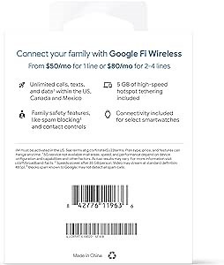 Google Fi Simply Unlimited SIM Kit - 1 Month