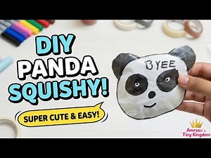 DIY Panda Squishy! 🐼 How to Make a Cute Paper Squishy at Home